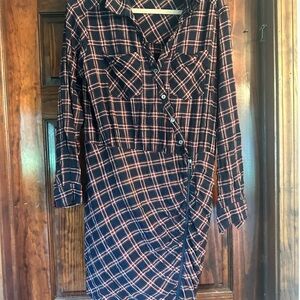 Veronica M Beard and Black Checkered Dress